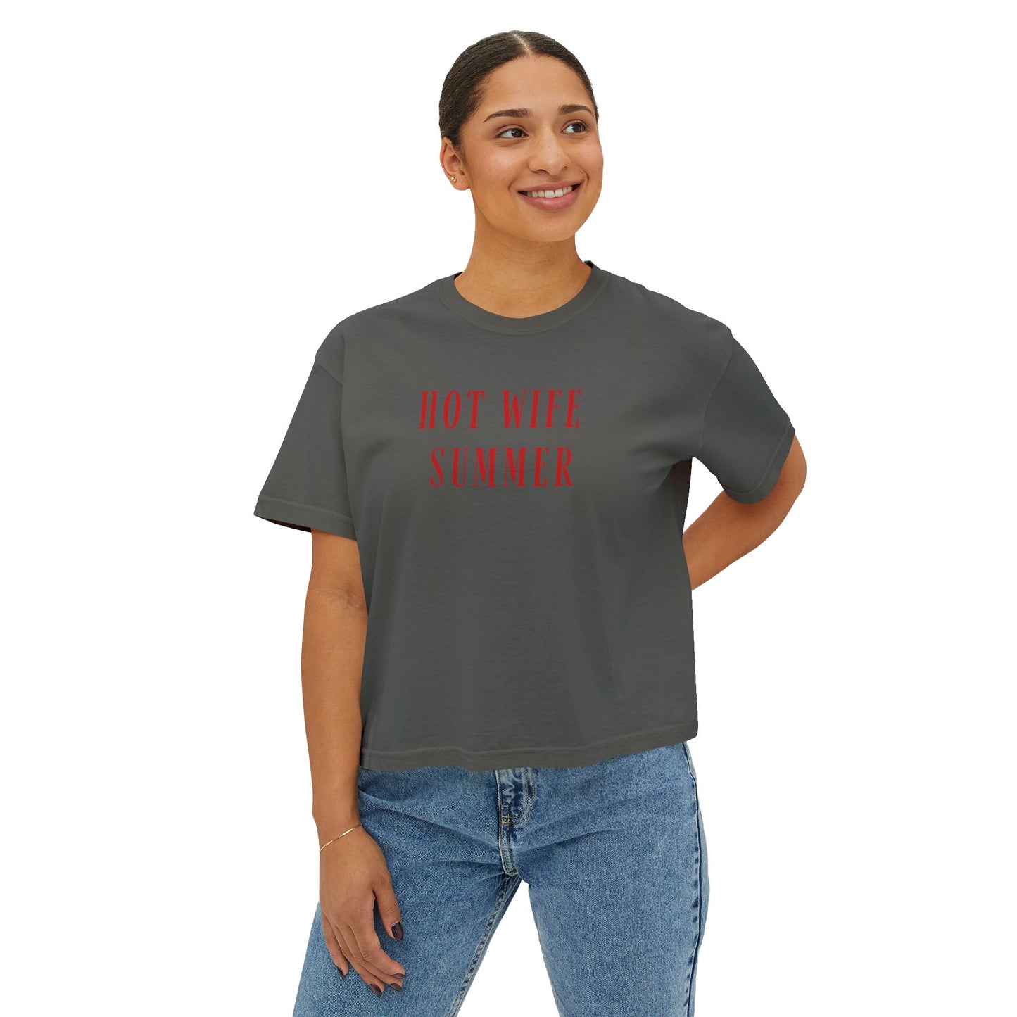 HOT WIFE SUMMER BOXY CROP